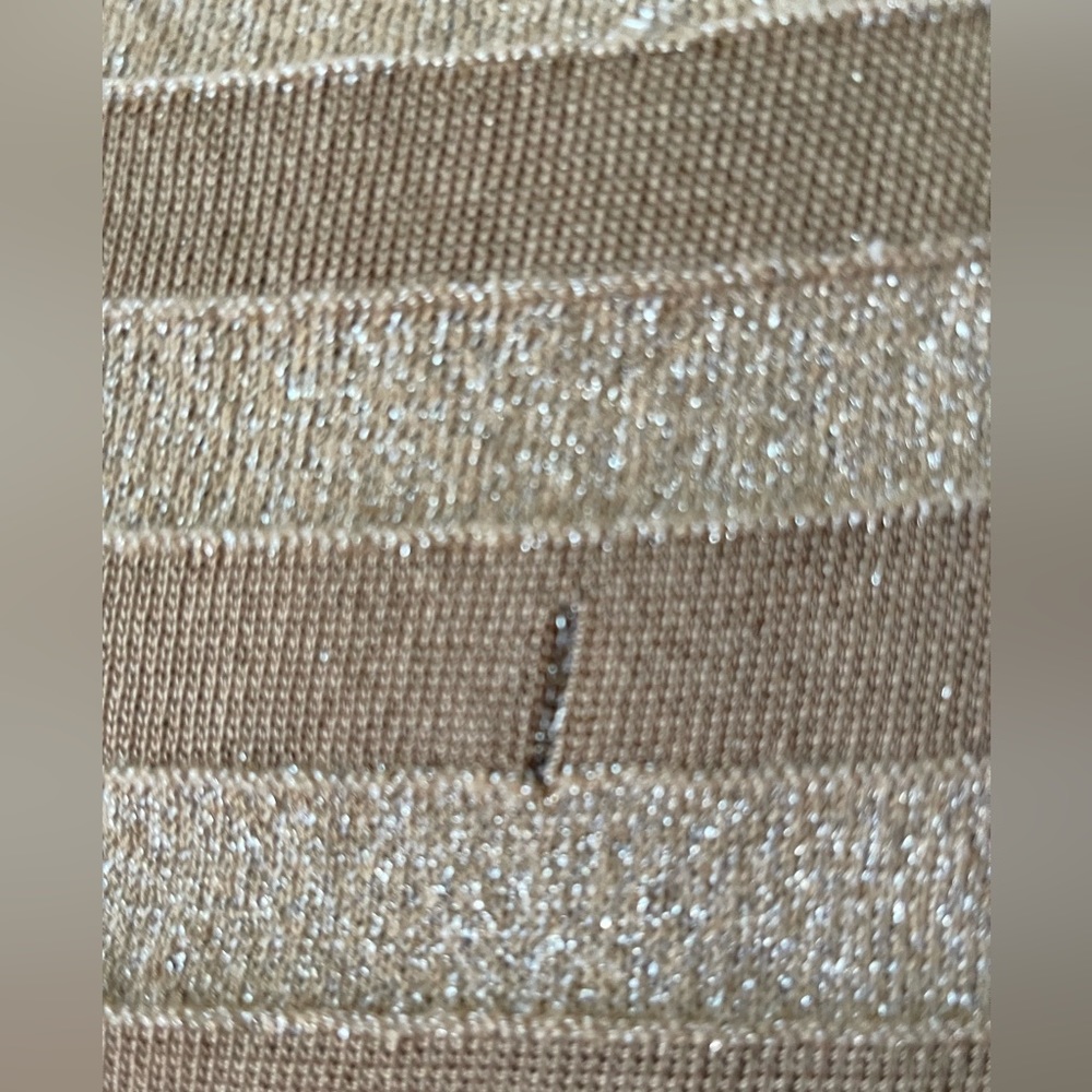 Jones New York plus size cowl gold shimmering light sweater. Size (20). - Picture 2 of 4